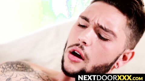 NextDoorXXX.com - Solo masturbation session with inked bearded homosexual in a hot je