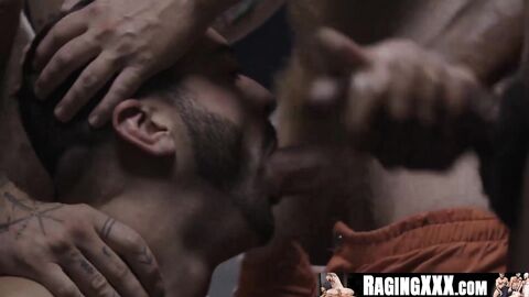 RagingXXX.com - Bennett Anthony's hardcore gang bang with Chris Damned and his horny