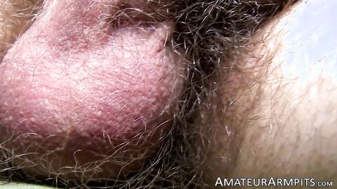 Bearded William Crowns cock squirts its cum on his hairy chest