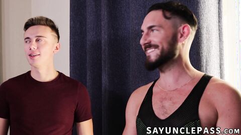 Derek Allen got to taste twinks Myott Hunter and Carter DelRey,
