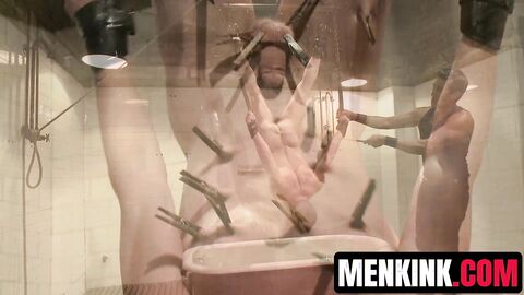 Doug Acre endures thirty minute orgasmic torment by Van Darkholme