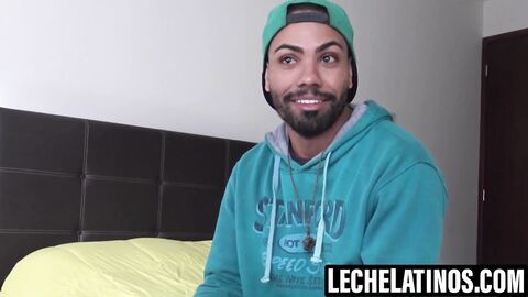 LecheLatinos.com - Thiago moans with my raw cock in his mouth