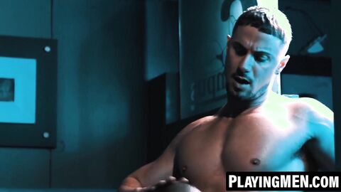 PlayingMen.com - Skyy Knox and Jason Vario's sweaty rough anal pounding