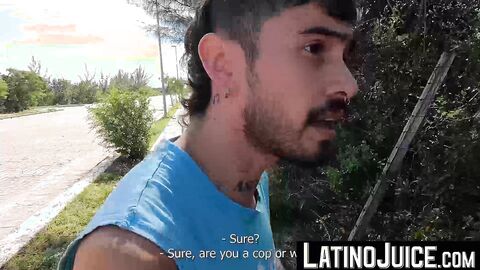 My luscious cum splatters on my body after Alberto Chimal fucks me