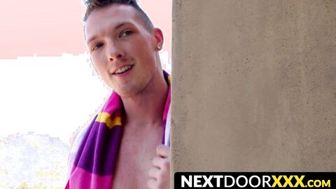 NextDoorXXX.com - Horny man's tight ass gets rimmed while sucking big fat cock