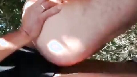 Big-Cock Daddy Loves Foreskin Outdoors