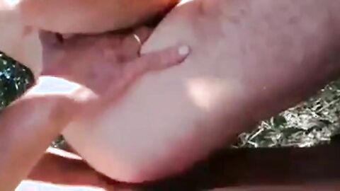 Big-Cock Daddy Loves Foreskin Outdoors