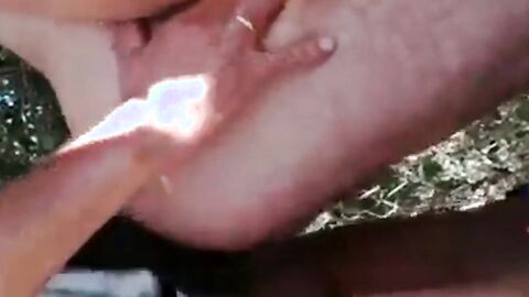 Big-Cock Daddy Loves Foreskin Outdoors