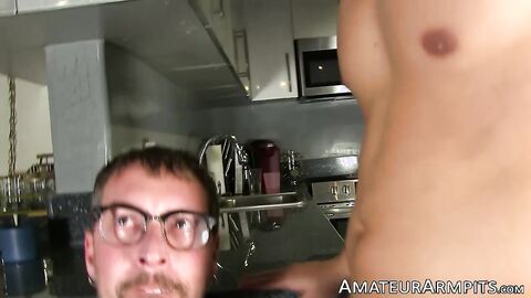 Hairy daddy Guy Criss needs two big dicks to satisfy his mouth