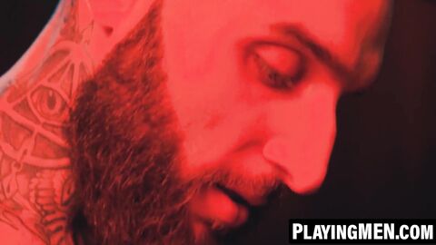 PlayingMen.com - Tony D Angelo lets Rocky Vallarta worship his cock at the glory hole