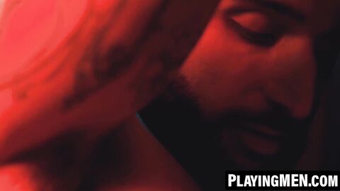 PlayingMen.com - Tony D Angelo lets Rocky Vallarta worship his cock at the glory hole