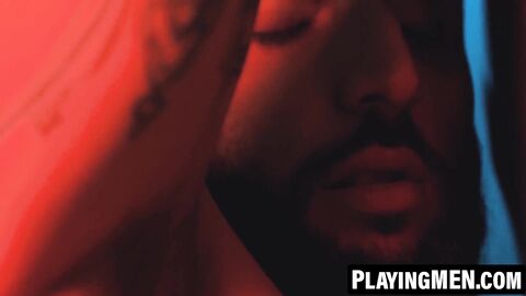 PlayingMen.com - Tony D Angelo lets Rocky Vallarta worship his cock at the glory hole