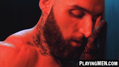 PlayingMen.com - Tony D Angelo lets Rocky Vallarta worship his cock at the glory hole