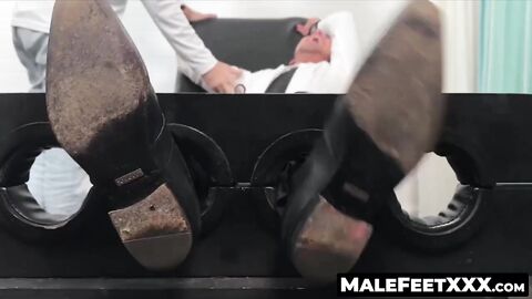 MaleFeetXXX.com - Archer's screams and giggles in a tickling torment by a master's re