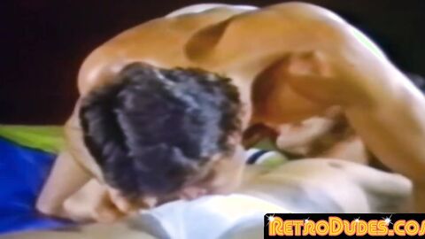 RetroDudes.com - Classic young wrestlers try raw asshole banging