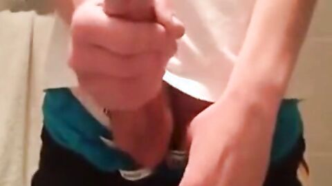 Twink ruins his orgasm after peehole play on webcam