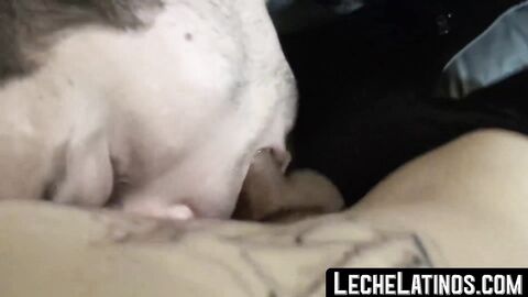 LecheLatinos.com - Handsome Latino's deepthroat blowjob and intense POV bareback fuck