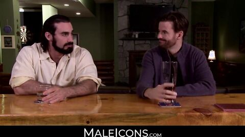 MaleIcons.com - Straight guy Brendan's surprising enjoyment of another man's blowjob