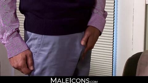 MaleIcons.com - Hairy guy Brendan Patrick's adoration for Rodney Steele's massive coc