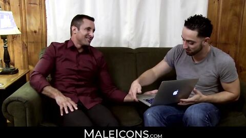 MaleIcons.com - Muscular guys Nick Capra and Andrew Fitch's wild, untamed anal sex ad