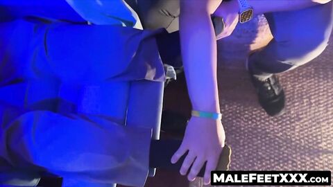 MaleFeetXXX.com - Shy's feet worshiped and sucked by horny Dan Edwards' eager mouth