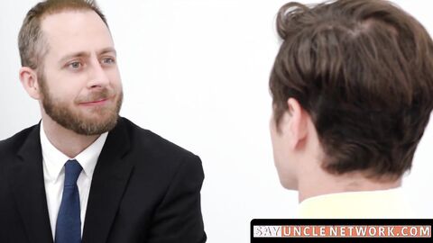 SayUncleNetwork.com - Obedient twink bareback banged then creampied after exam