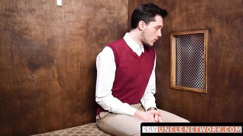 SayUncleNetwork.com - Catholic twink nailed by priest in a raw confessional encounter