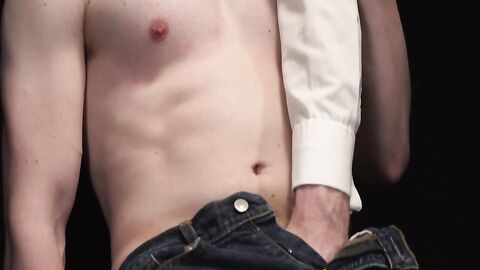 Suited Legrand Wolf dildo fucked the tight asshole of jock Blake Ellis