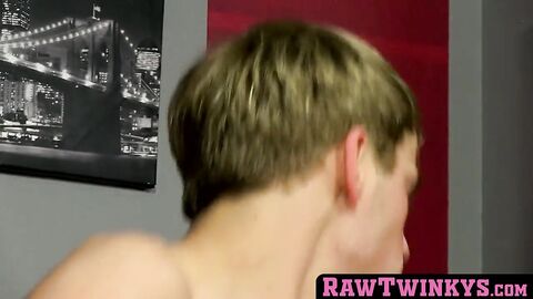 RawTwinkys.com - They swallow each other after kinky sword fighting in bed with passi