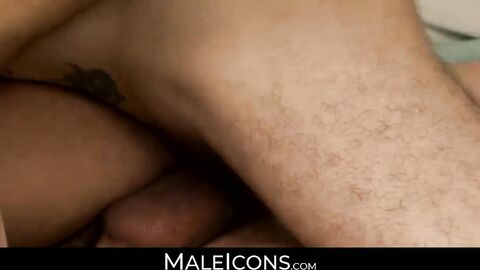 MaleIcons.com - Horny guys Wolf Hudson and Ethan Slade in a wild, hardcore anal actio