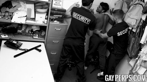 Phoenix Leo and Victor Pleases ass pounded hard by hot security officers