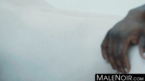 MaleNoir.com - Cute gay ginger bottom rimmed and anally fucked by monster BBC deep an