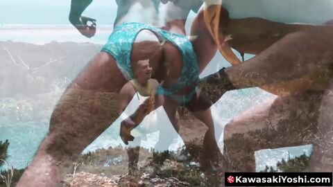 KawasakiYoshi.com - Yoshi Kawasaki and Axel Abysse satisfy their fisting urges outdoo