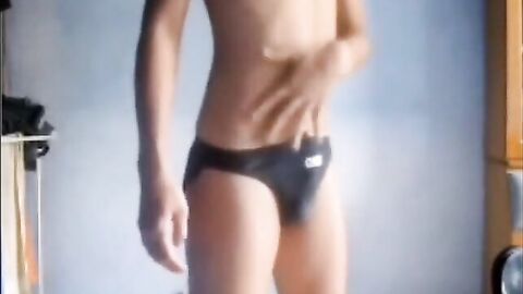 Tasty Amateur Twink's Striptease and Masturbation