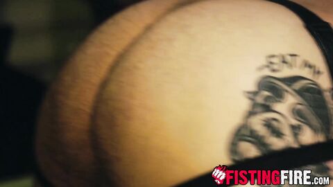 Tattooed Andrew Delta flogged his tied up sub wearing only a harness and a jockstrap