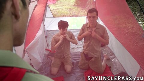 Joshua Kelly gives scout twinks a naughty action better than a hike