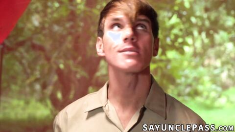 Joshua Kelly teaches Dakota Lovell and Jack Andram fitness training