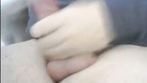 Big-daddy stroking & spilling on webcam