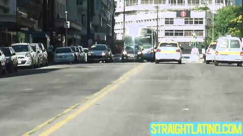 Handsome uber driver WIll skilfully devours two girthy cocks until they cum on him