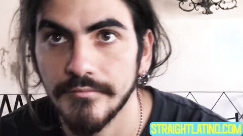 Cute hipster Emi cums all over himself after shoving my dick deep into his raw ass