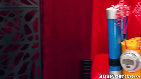 Dominant Archer Croft roughly fist the ass of submissive Zac Snow