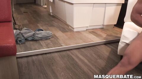 Handsome Kenzo Alvarezs first cock jacking off audition