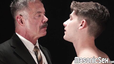 Dex Devall welcomes master Reece Scotts big dick inside his gaping ass