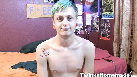 Naughty and hung Jason Valencia shows off swollen cock while jerking