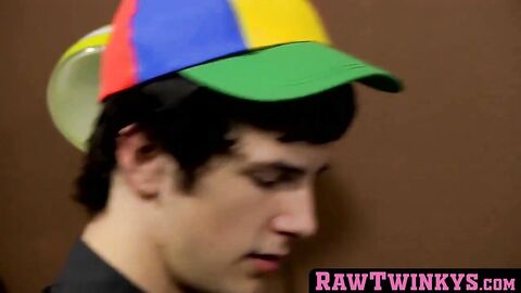 RawTwinkys.com - Nerdy twink Jasper Robinson blows sixty-nine style before breeding
