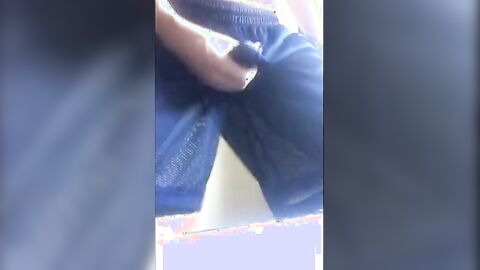 Amateur Guy Masturbates in Pants
