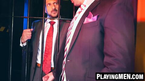 PlayingMen.com - Dani Robles and Marco Napoli's sling flip flop fun in a suit