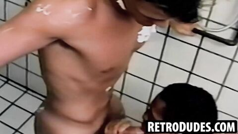 RetroDudes.com - Retro Rick Pantera joins me for a steamy sex session in the shower