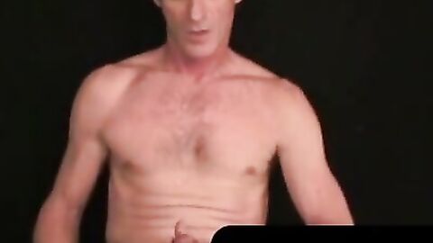 MenWorkinXXX.com - Mature dude strokes huge stiff cock solo mode on his camera