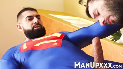 Retired Damien Stone fucks Johnny Hill to transfer his supercum